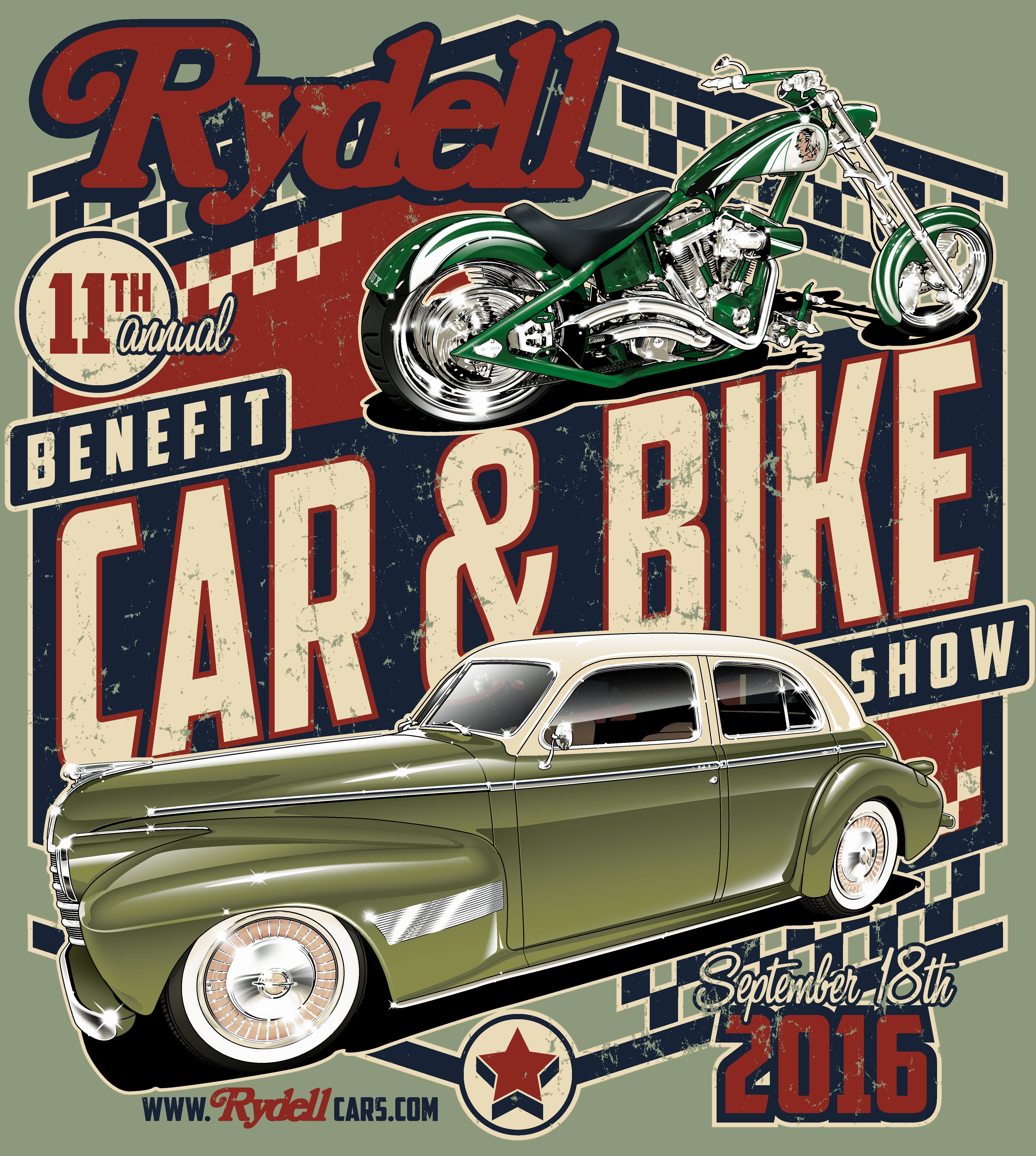 2016 Rydell 11th Annual Benfit Car and Bike Show