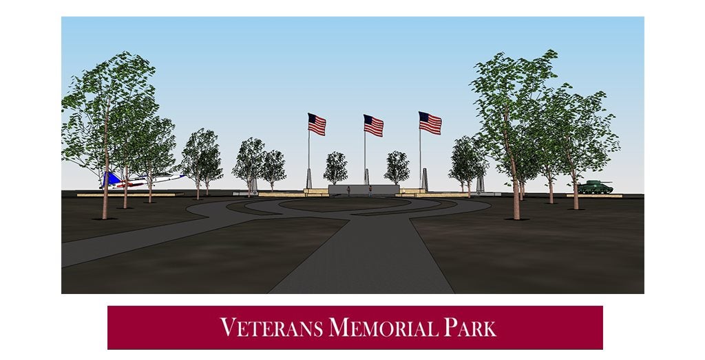 Veterans Park Flags